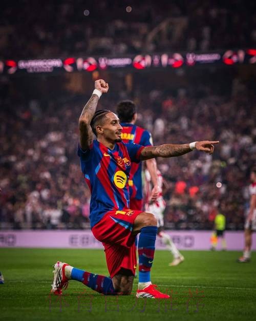 西超杯-拉菲尼亚2射1传 巴萨5-0毕巴进决赛